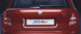 Dekor kolem zadní SPZ - chromový, Škoda Fabia Limousine