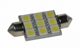 LED žárovka 24V s paticí sufit (36mm) bílá, 9LED/3SMD