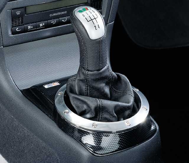 Kryt konzole řadící páky, ABS-karbon, Škoda Fabia