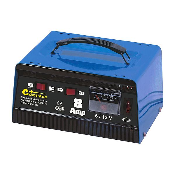 Nabíječka 8Amp 6/12V TÜV/GS metallic