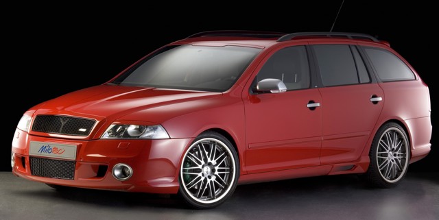 Rámečky mlhových světel - ABS stříbrný, Škoda Octavia II RS