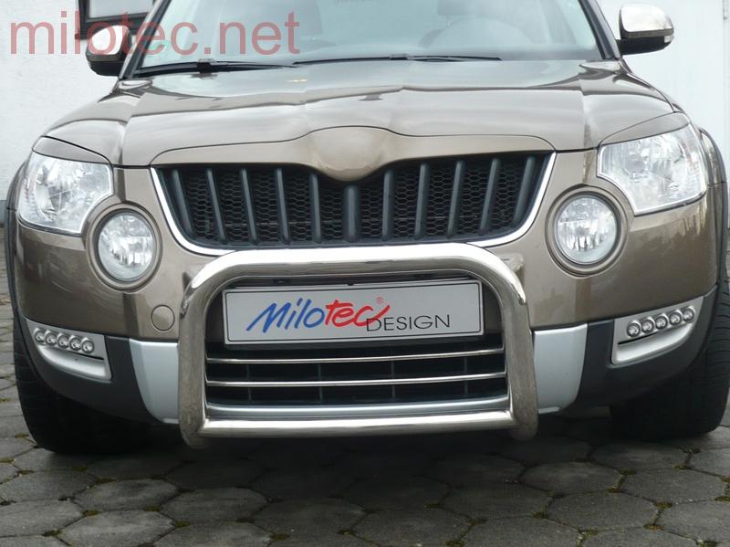 Mračítka předních světel Škoda Yeti (2009 - 2013) - černé - Milotec