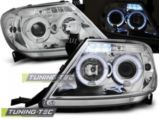 Světla přední TOYOTA HILUX 05-11 ANGEL EYES CHROME
