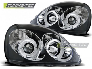 Světla přední TOYOTA YARIS 04.99-09.03 ANGEL EYES BLACK