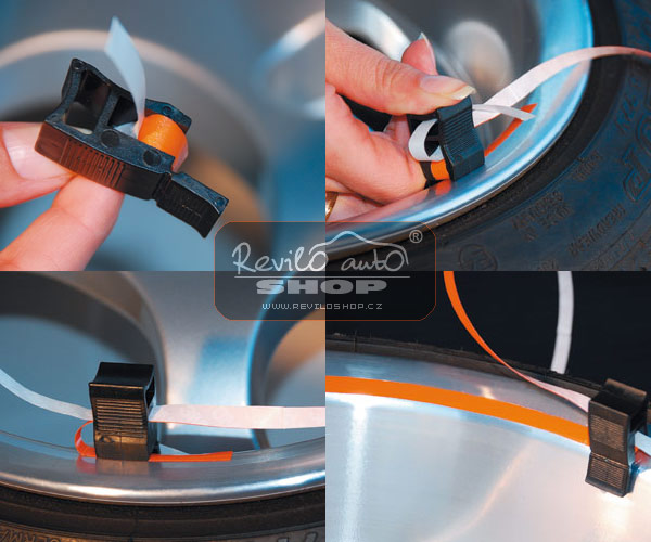 Foliatec proužky na ráfky - žlutá barva