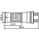 TURBO LED 12-24V s paticí T20 (3157), 48W oranžová