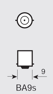 LED BA9s bílá, 12V, 6LED/3SMD