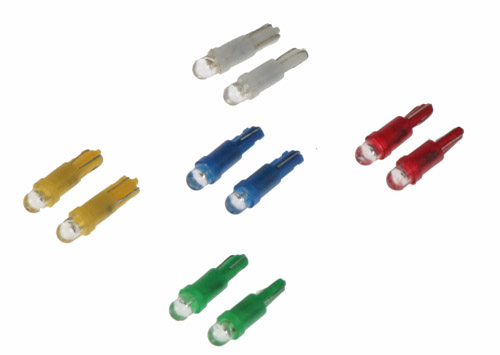 LED T5 modrá, 12V, 1LED