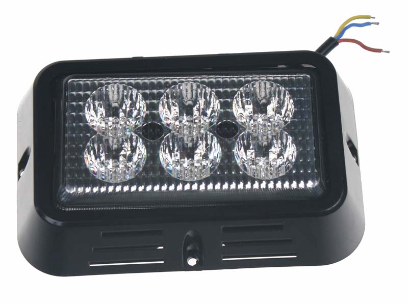 PREDATOR 6x3W LED, 12-24V, modrý