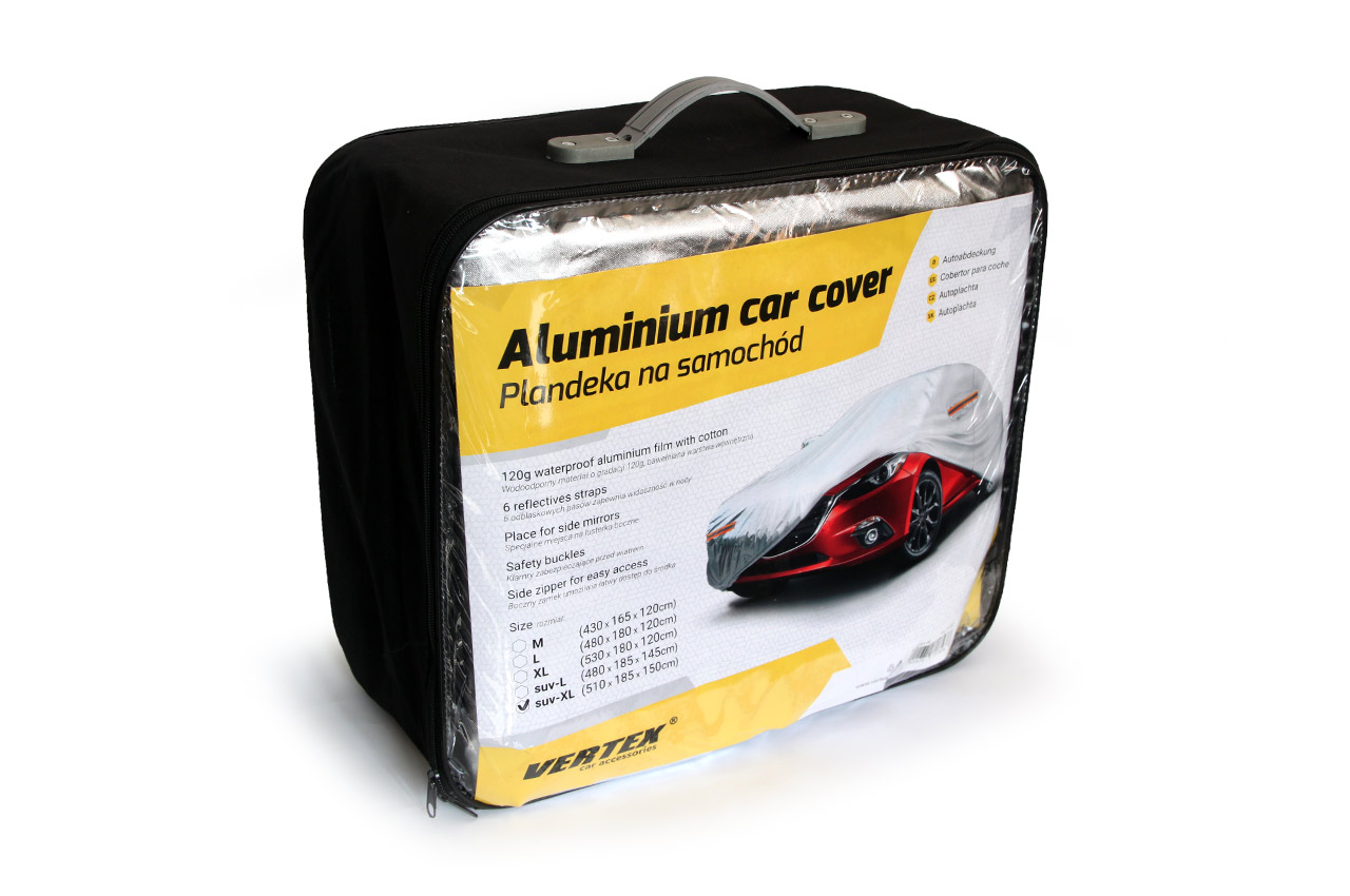 Nepromokavá autoplachta ALUMINIUM - velikost M - 100% Waterproof - Amio