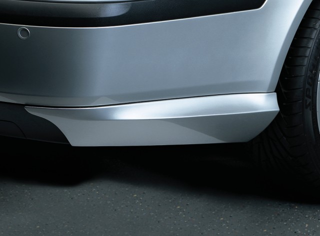 Body-Kit zadní rozšíření nárazníku, ABS - stříbrný matný, Škoda Octavia II Lim.