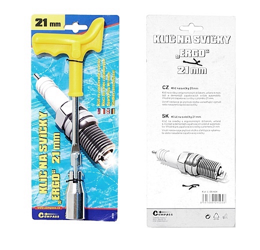 Klíč na svíčky Ergo 21 mm