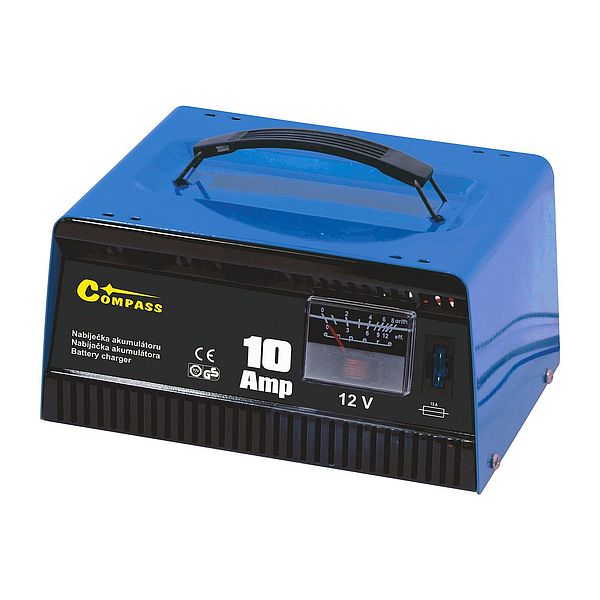 Nabíječka 10Amp 12V TÜV/GS metallic