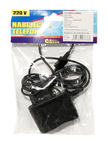 Nabíječka telefonu 220V Nokia Micro USB