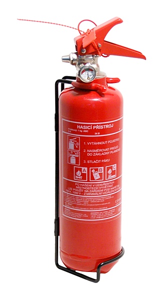 Hasicí přístroj práškový 1 kg (8A 34 B/C) ABC