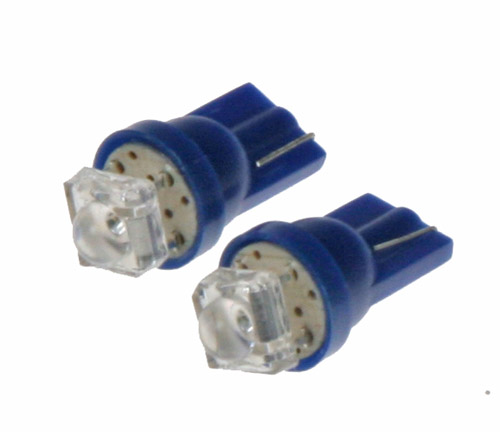 LED žárovka 12V s paticí T10 modrá, 1LED/superflux