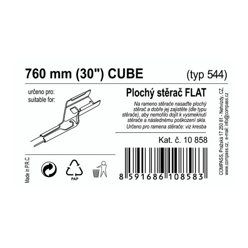Stěrač FLAT BULK (CUBE) 30\"/750mm