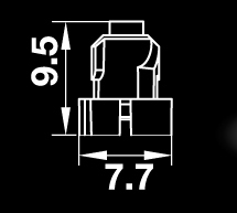 Mini LED žárovka do palubní desky modrá