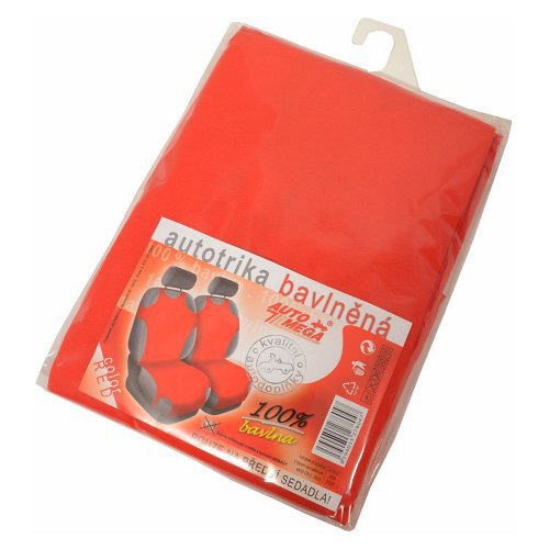 Potah sedadla TRIKO SOFT přední 1ks červený