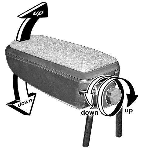 Loketní opěrka - černá kůže, Škoda Octavia II. + Facelift