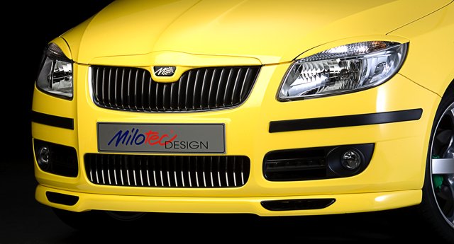 Horní lišta přední masky - ABS černý, Fabia II Lim./Combi, Roomster