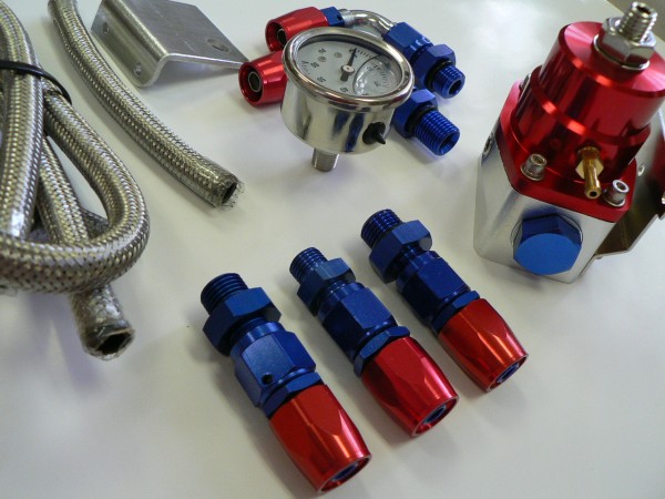 Regulátor tlaku paliva - profi sada včetně fitinek