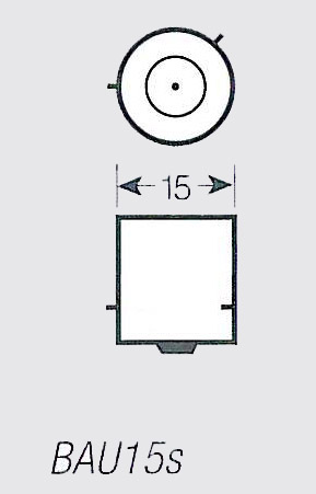 CREE LED 5W bílá, BAU15S (PY21W) 12-24V