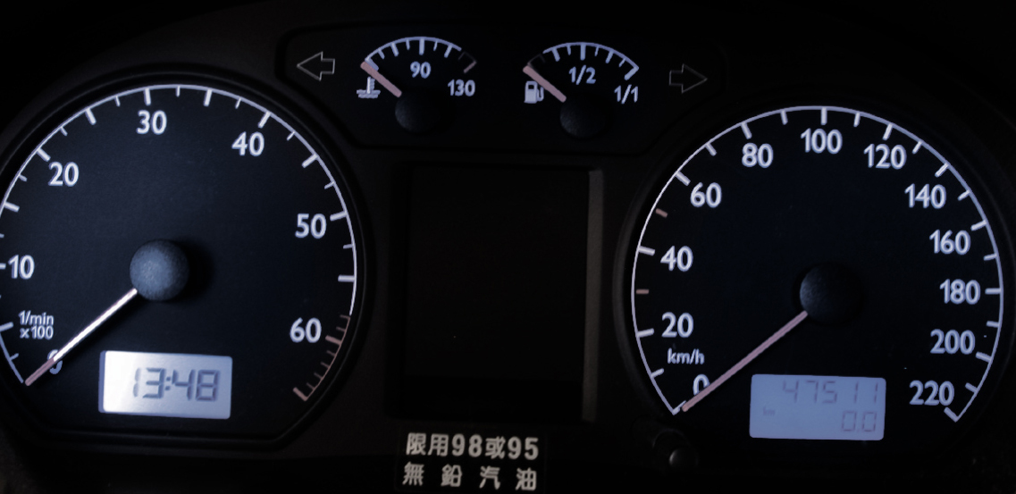 Mini LED žárovka do palubní desky modrá