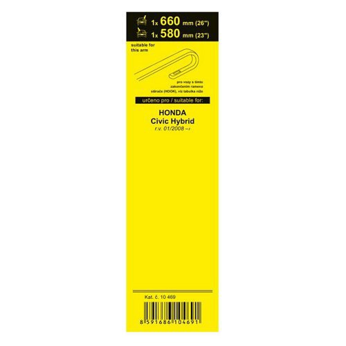 Stěrače FLAT SET (HOOK) 660+580mm