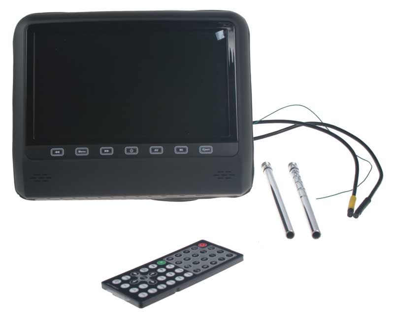 DVD/SD/USB + 9" LCD černá opěrka