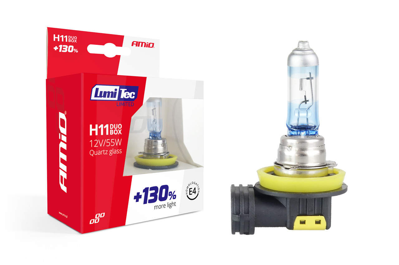 Halogenové žárovky H11 12V 55W LumiTec LIMITED +130% DUO (2ks)