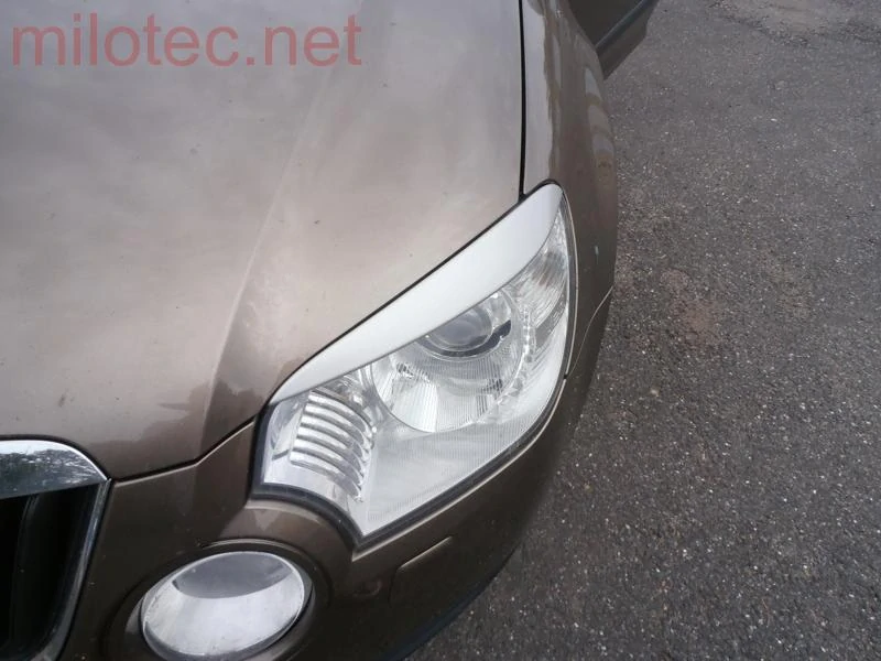Mračítka předních světel Škoda Yeti (2009 - 2013) - stříbrné - Milotec