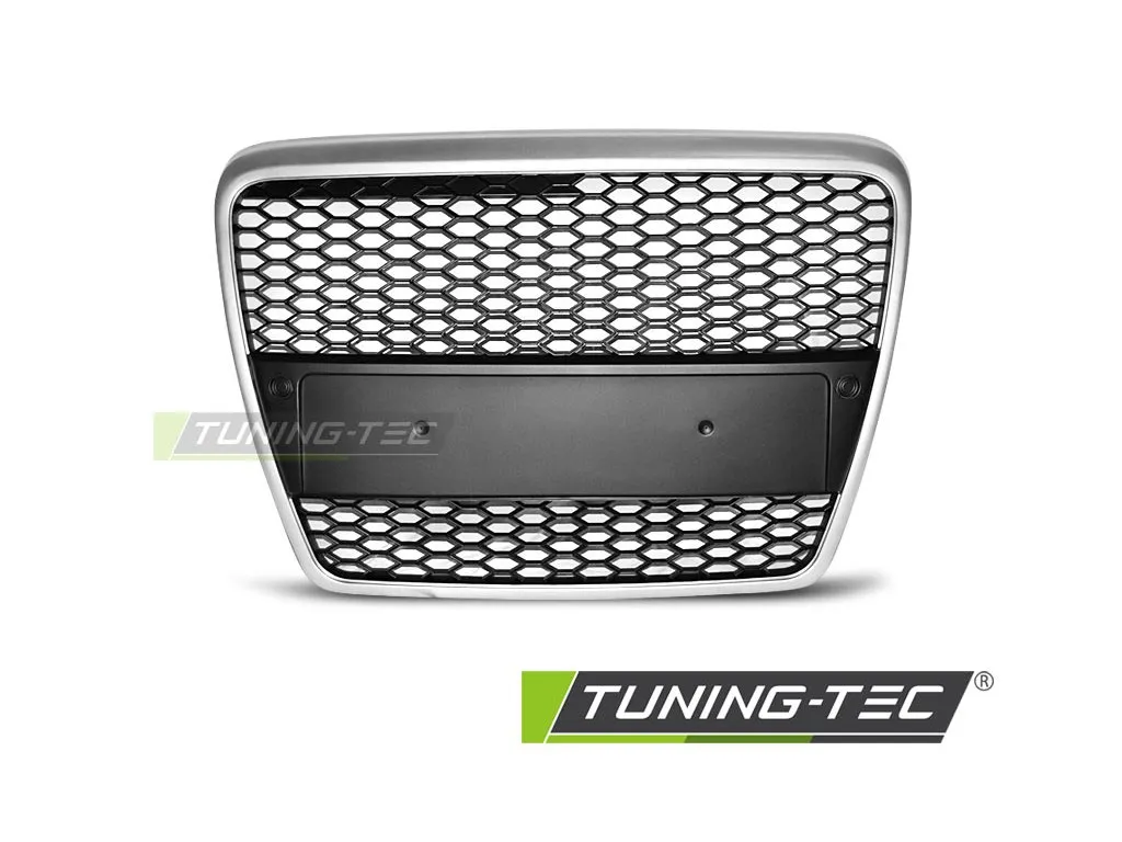 Maska AUDI A6 (C6) RS-TYPE 04.04-08 MATNÁ STŘÍBRNÁ