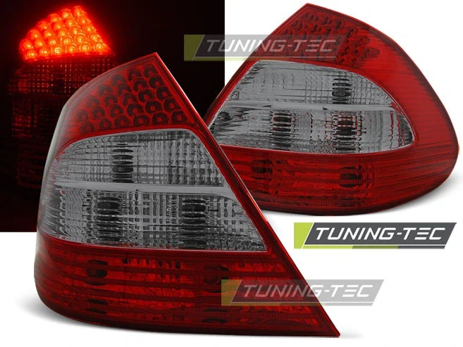 Zadní světla, lampy LED Mercedes W211 Sedan, E-class, 2002-2006, kouřové, červené