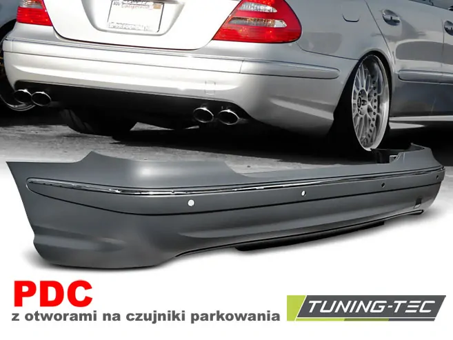 Zadní nárazník Mercedes-Benz W211 sedan 02-09 PDC AMG look