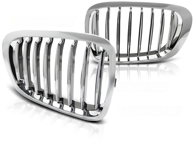 PŘEDNÍ MASKA, LEDVINKY BMW E46 COUPE, 1999-2003, CHROM