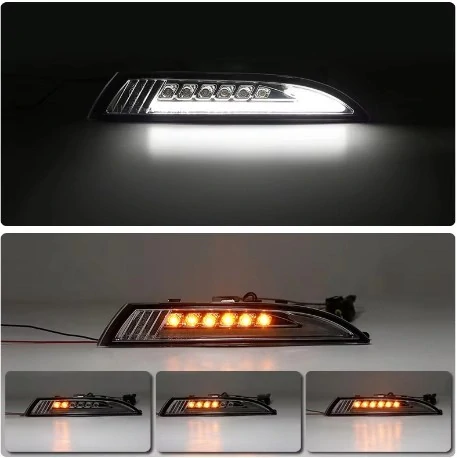 PŘEDNÍ BLINKRY LED S POZIČNÍM SVĚTLEM VW SCIROCCO 08-, KOUŘOVÉ