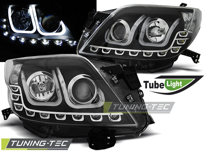 Přední světla LED TubeLights Toyota Landcruiser 150 09- černá