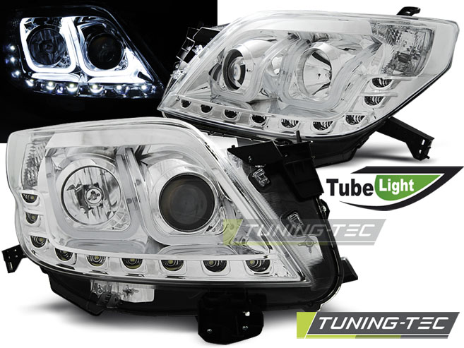 Přední světla LED TubeLights Toyota Landcruiser 150 09- chrom