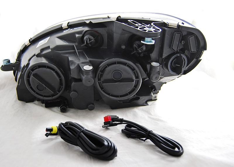 Přední světla LED TubeLights Mercedes-Benz C W204 07-10 chrom