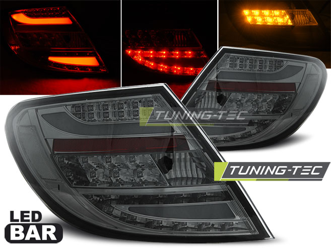 Zadní světla LED Lightbar Mercedes-Benz W204 07-11 chrom/kouřová