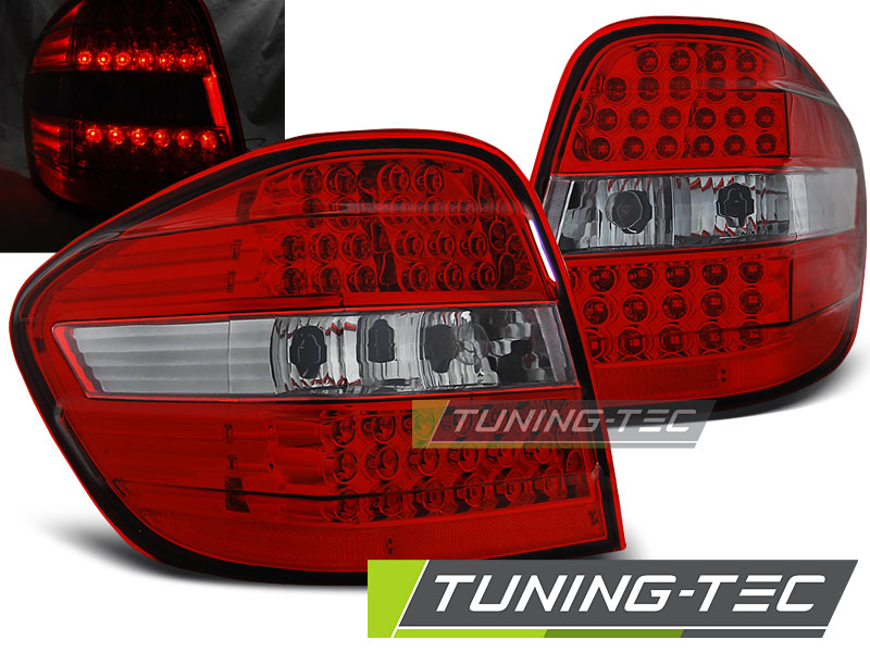 Zadní světla Mercedes Benz ML W164 05-08 - kouřové/červené LED
