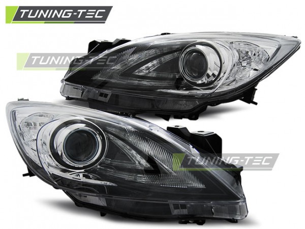 Přední světla čirá Mazda 3 09- MPS look černá