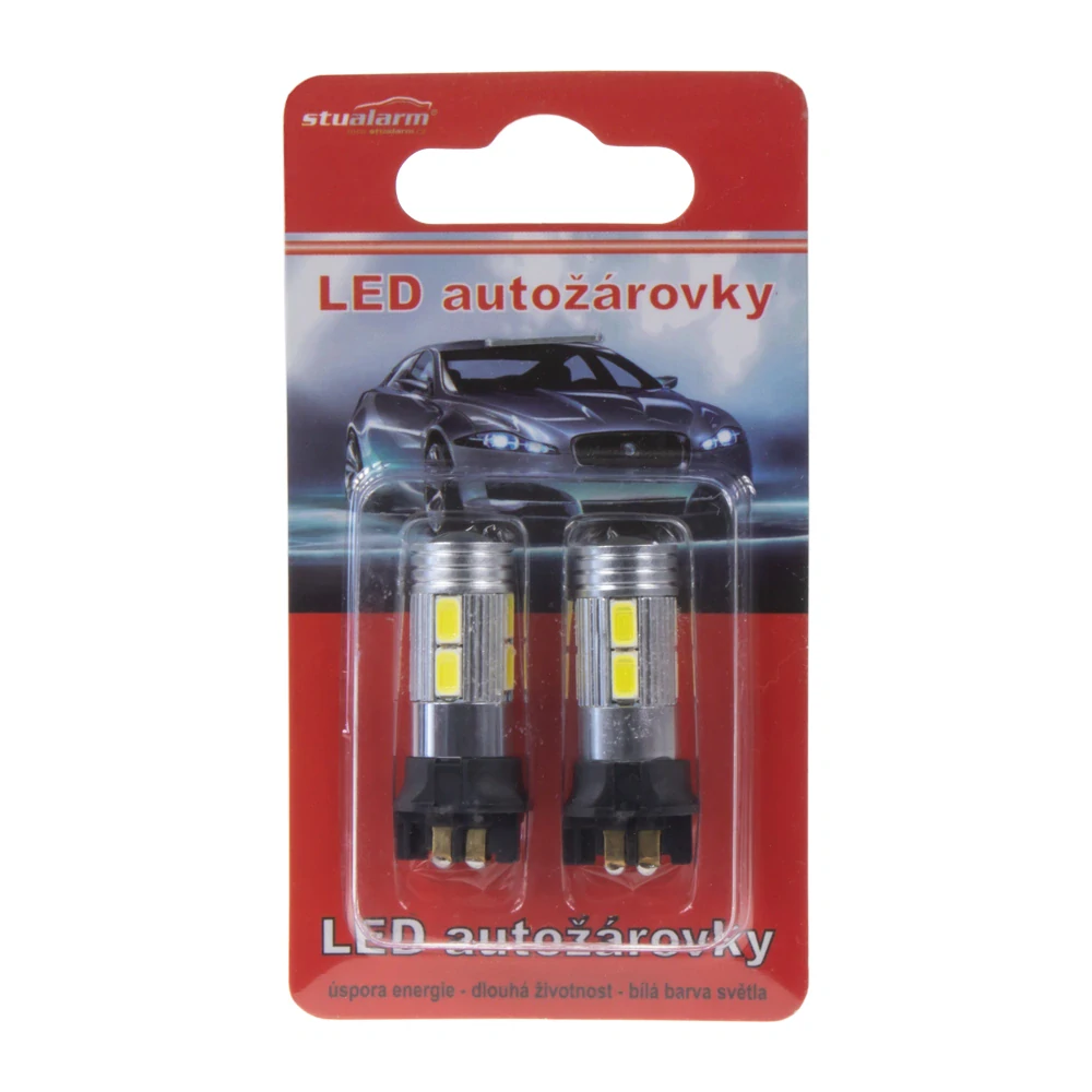 LED žárovky do denního svícení PW24W - 6 CREE XBD LED s rozptylovou čočkou