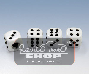 Foliatec čepičky ventilků - hrací kostky bílé