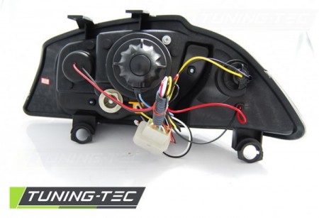 PŘEDNÍ SVĚTLA, LAMPY SEAT IBIZA 6L, 2002-2008, LED+LED BLINKR, CHROM
