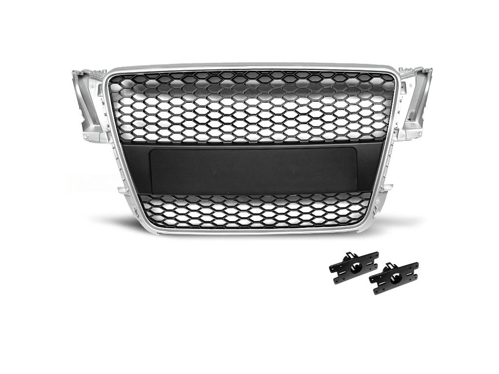 Přední maska AUDI A5 07-06.11 SILVER RS-STYLE