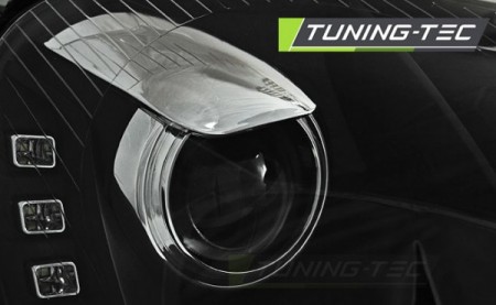 PŘEDNÍ SVĚTLOMETY, SVĚTLA, LAMPY, LAMPY VW GOLF 5, 2003-2009, LED DAYLIGHT S DRL, ČERNÉ BLACK