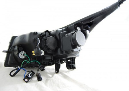 Světla přední CHEVROLET CRUZE 09-12 TUBE LIGHT BLACK