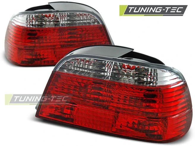Zadní světla, lampy BMW E38 sedan, 1994-2001, čiré, červené